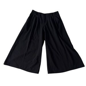 Maeve Anthropologie Wide-Leg Black Culottes Pants Size 0